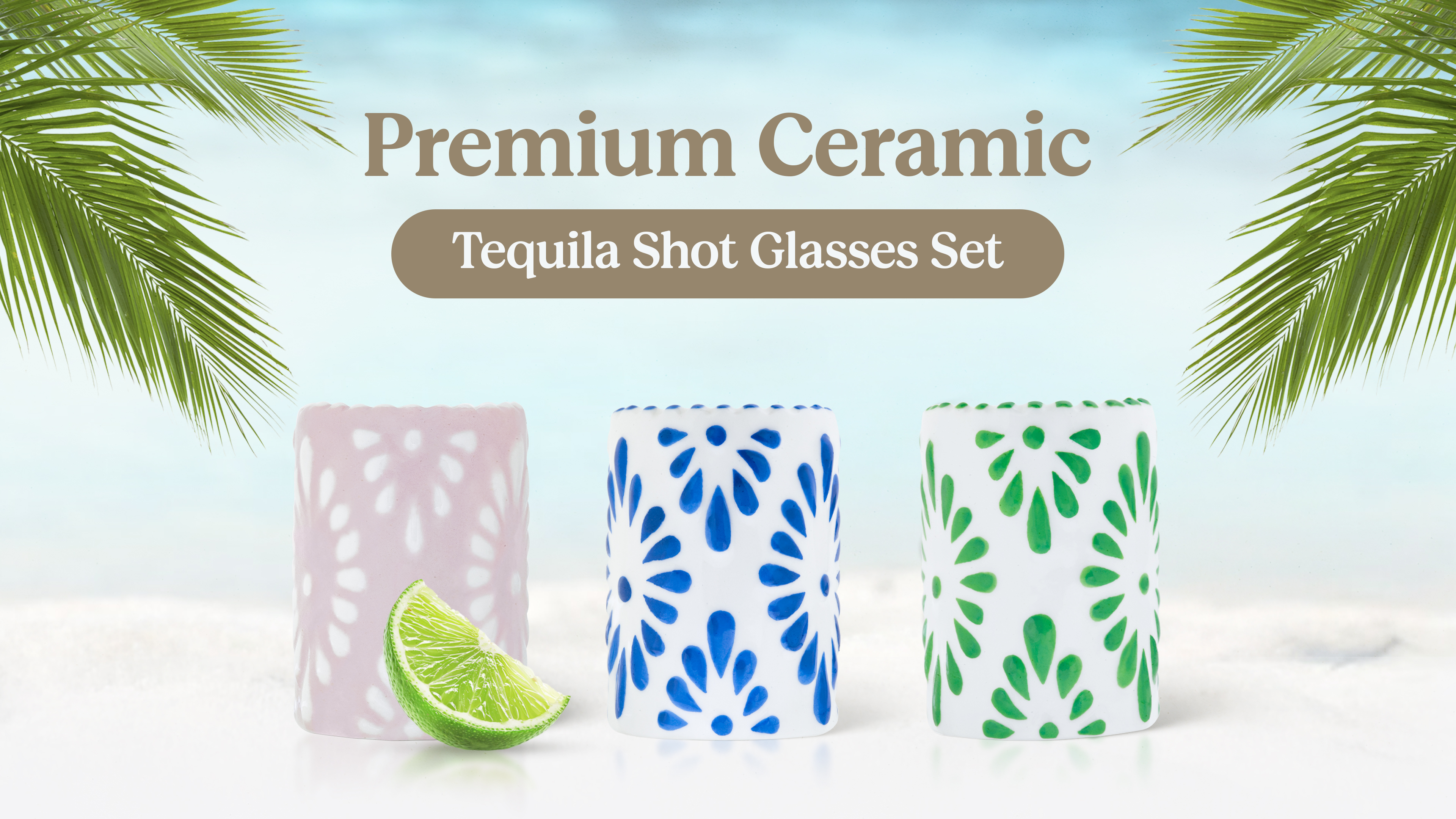 Amazon.com | MEZCASA Talavera Shot Glasses — 100% Handmade Ceramic